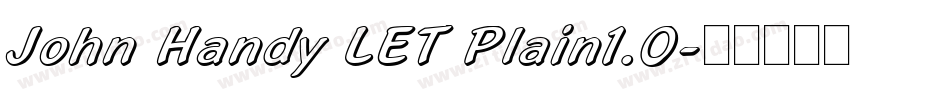 John Handy LET Plain1.0字体转换